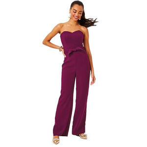 Lilly Pulitzer Rosalie Strapless Jumpsuit in Amarena Cherry - sizes 00, 4 romper